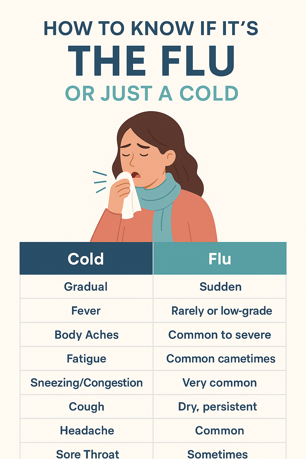 How to Know If It’s the Flu or Just a Cold