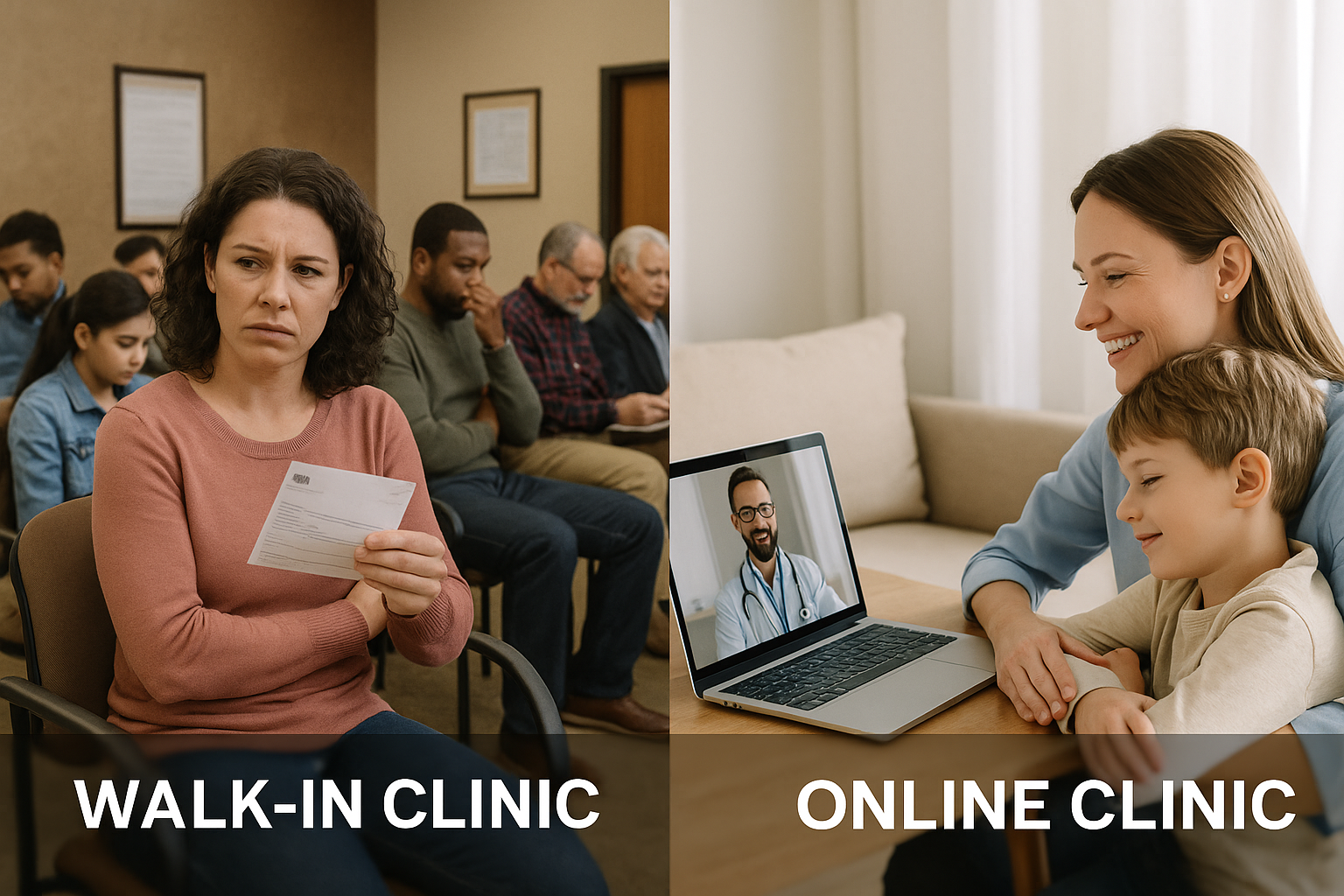 Comparing Costs: Online Clinic vs Walk-In Clinic
